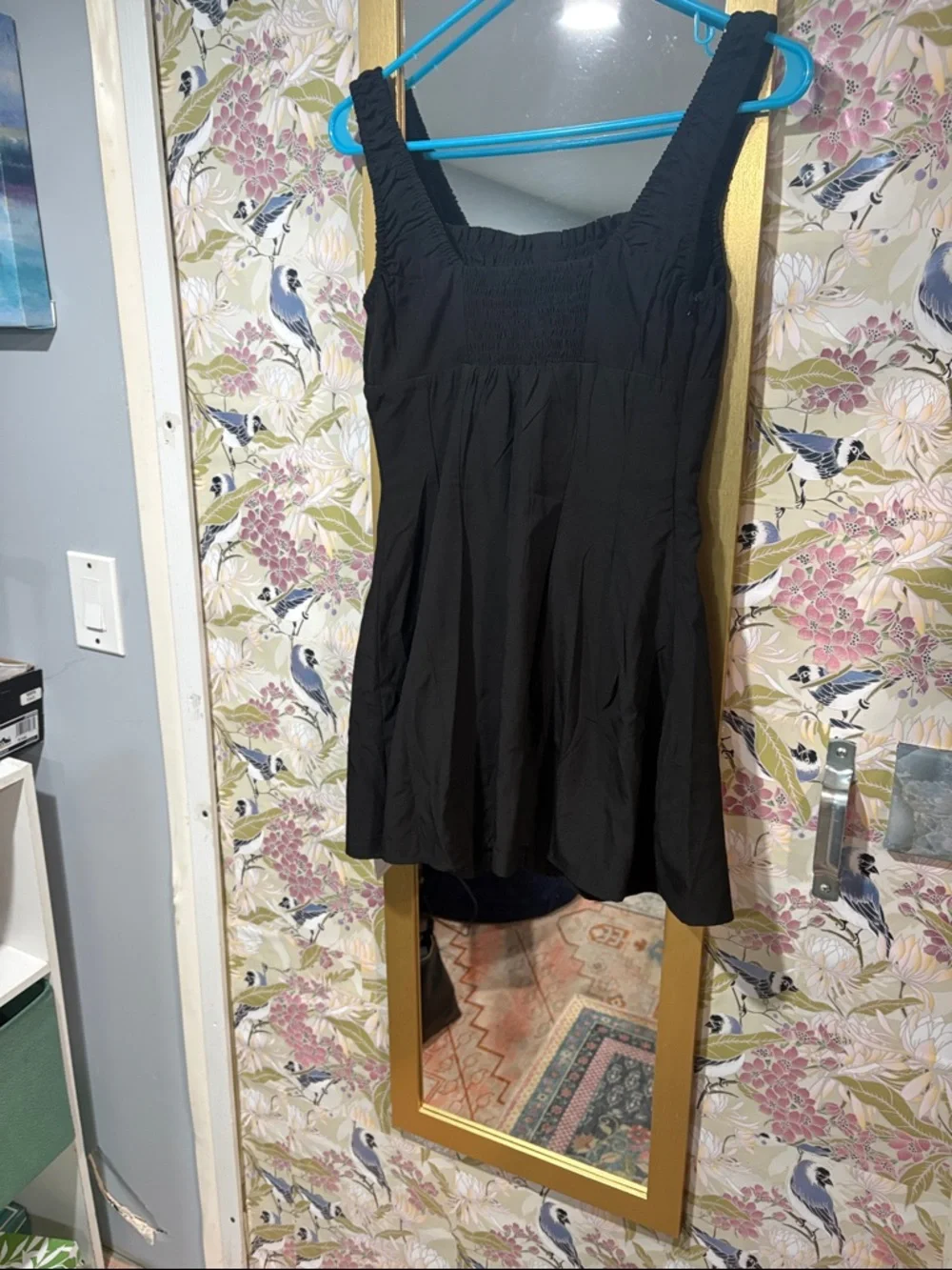 NWT!! Sleeveless Black Button-Front Mini Dress - Picture 4 of 5